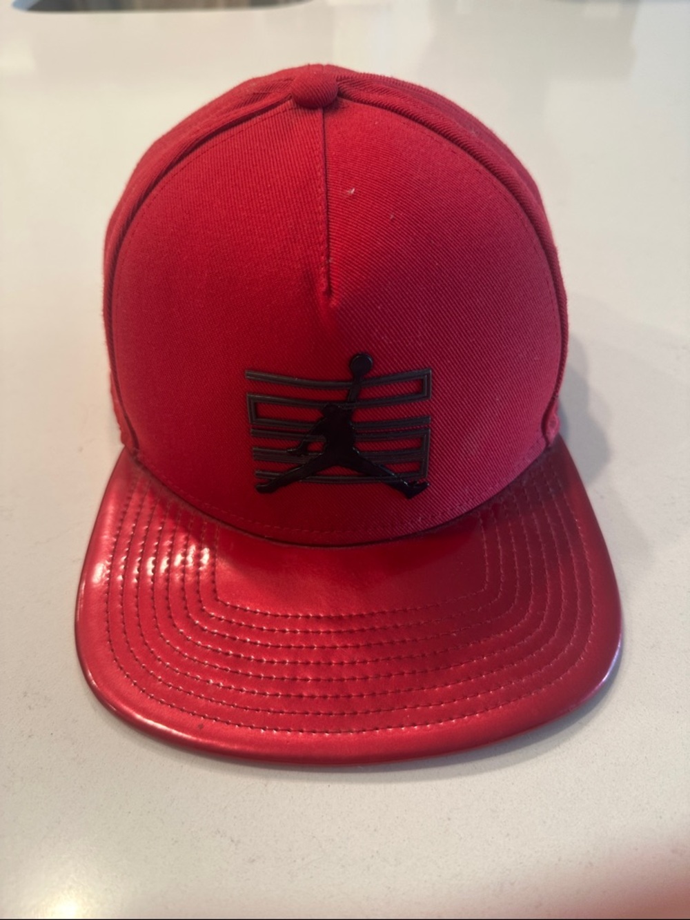 Vintage Jordan Red Snapback Hat